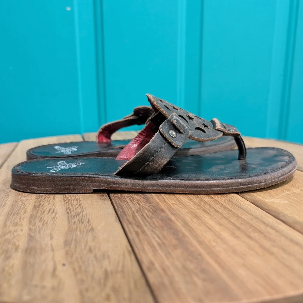 Freebird By Steven Vallarta Leather Sandals - Picture 5 of 6